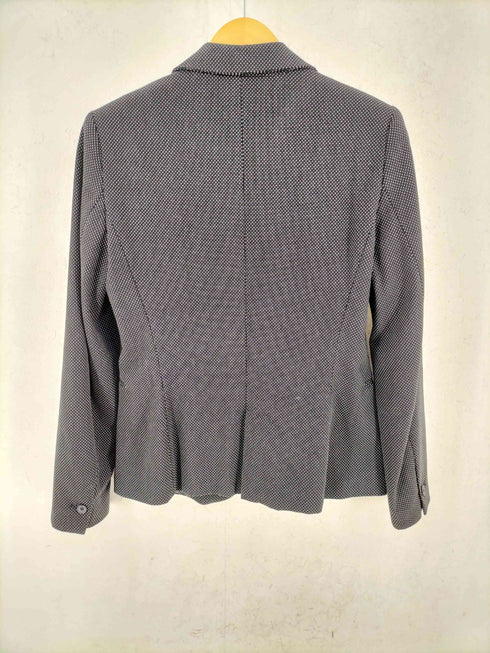 ザラ ZARA ドット柄 1B テーラードジャケット レディース 38