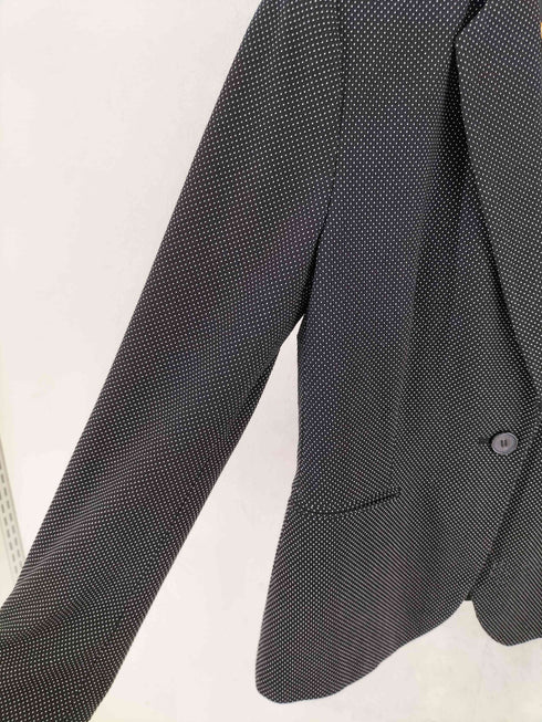 ザラ ZARA ドット柄 1B テーラードジャケット レディース 38