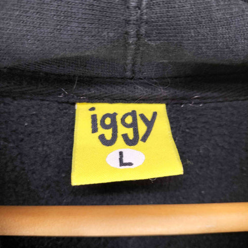 イギーニューヨーク iggy NYC Sick Of Your 両面プリントプルオーバーパーカー メンズ L