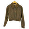 ザラ ZARA CORDUROY COLLAR WAXED CROP BOMBER クロップ ワックス加工 ブルゾン レディース import:S