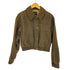 ザラ ZARA CORDUROY COLLAR WAXED CROP BOMBER クロップ ワックス加工 ブルゾン レディース import:S