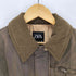 ザラ ZARA CORDUROY COLLAR WAXED CROP BOMBER クロップ ワックス加工 ブルゾン レディース import:S