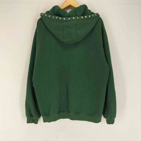 HODDLE スタッズ ロゴパイルジップパーカー street メンズ M