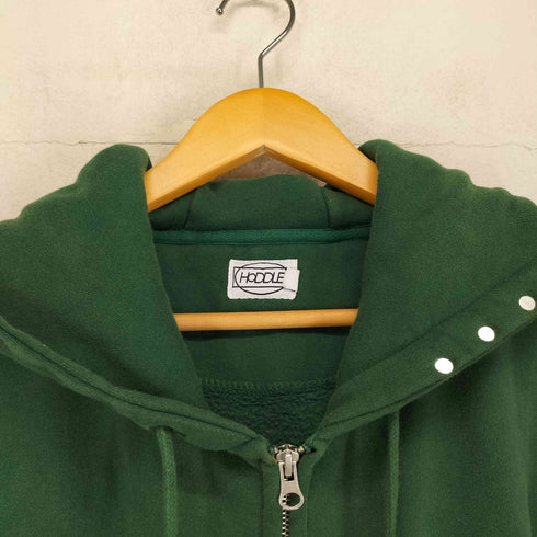 HODDLE スタッズ ロゴパイルジップパーカー street メンズ M