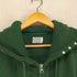 HODDLE スタッズ ロゴパイルジップパーカー street メンズ M