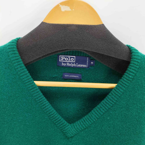 ポロバイラルフローレン Polo by RALPH LAUREN vネック ワンポイント刺繍ニット メンズ M