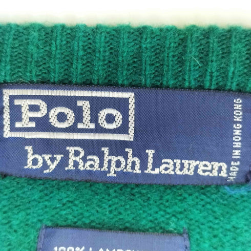 ポロバイラルフローレン Polo by RALPH LAUREN vネック ワンポイント刺繍ニット メンズ M