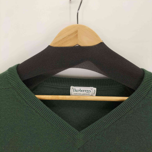 バーバリーズ BURBERRYS 90sラムウール VネックニットL/S メンズ import:L