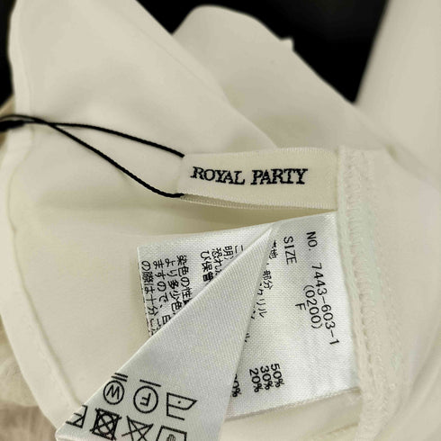 ロイヤルパーティー ROYAL PARTY オフショルニット ドッキング ドット ワンピース レディース FREE