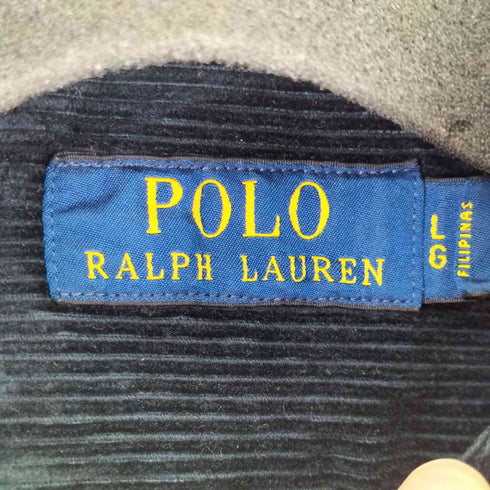 ポロラルフローレン POLO RALPH LAUREN スモールポール刺繍 コーデュロイ フルジップ オーバーシャツ メンズ JPN:L
