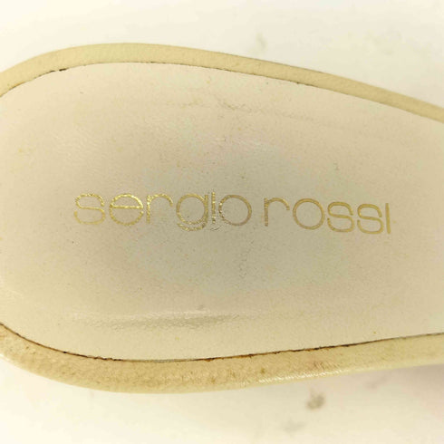 セルジオロッシ sergio rossi リボンミュール ハイヒールサンダル レディース 37