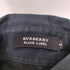 バーバリーブラックレーベル BURBERRY BLACK LABEL 刺繍ロゴ リブ切替 長袖 ポロシャツ レディース US:0-2