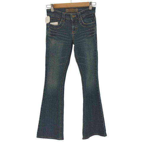 C-SEVENTEEN ローライズ セミフレア デニム Y2K レディース JPN:XS