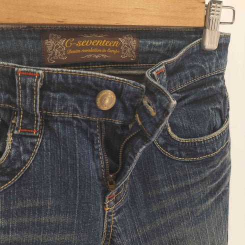 C-SEVENTEEN ローライズ セミフレア デニム Y2K レディース JPN:XS