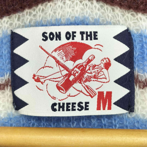 サノバチーズ SON OF THE CHEESE FALLING STRIPE POLO KNIT メンズ JPN:M