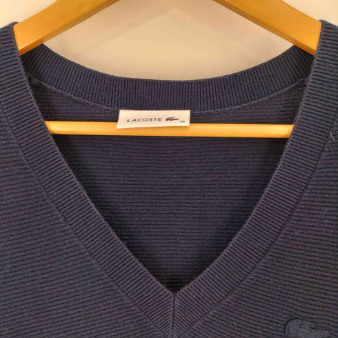 ラコステ LACOSTE Sweter Damski ロゴ ワッペン Vネック セーター レディース FR:36