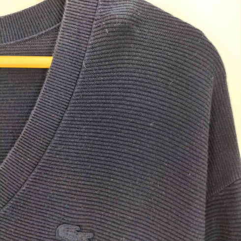 ラコステ LACOSTE Sweter Damski ロゴ ワッペン Vネック セーター レディース FR:36