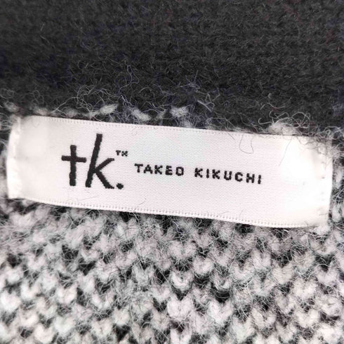 ティーケータケオキクチ tk. TAKEO KIKUCHI ボールドストライプシャギーニットVカーディガン メンズ JPN:M