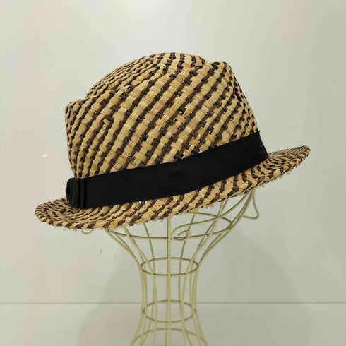 CHRISTYS CROWN ストローハット 麦わら帽子 レディース ONE SIZE