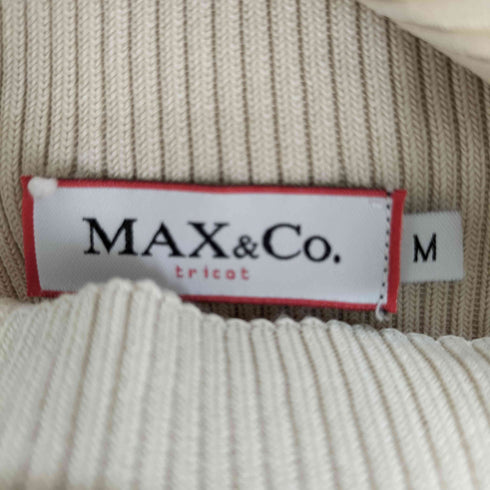 マックスアンドコー MAX&CO. モックネック ノースリーブ リブニット レディース import:M