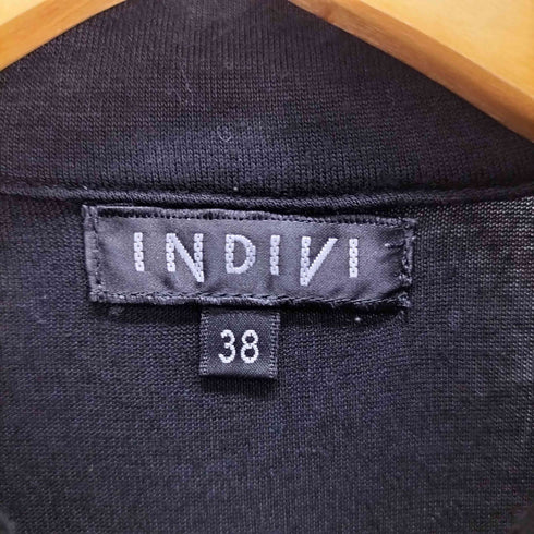 インディヴィ INDIVI フリル レース 切替 ワンピース レディース JPN:38