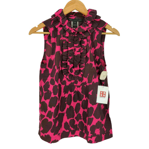 マークバイマークジェイコブス Marc by Marc Jacobs レオパード ノースリーブ ブラウス フリル レディース import:XS