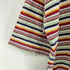 HOTSCOOP マルチカラー ボーダー S/S Tシャツ メンズ import:L
