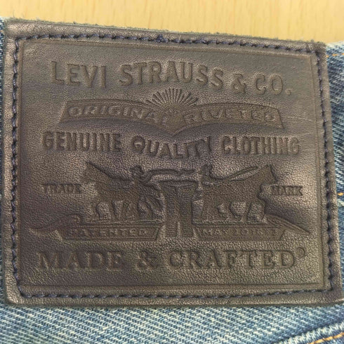 リーバイスメイドアンドクラフテッド Levis Made & Crafted HIGH RISE STRAIGHT 青パッチ コインポケット ストレートデニム メンズ W30 L32