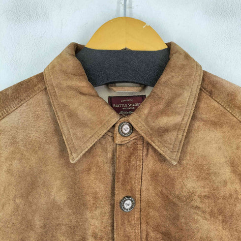 エディーバウアー Eddie Bauer 90S SEATTLE SUEDE ウェード トラッカージャケット メンズ import:S