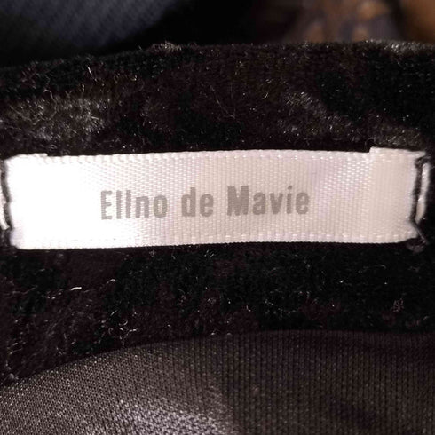 ellno de mavie スリーブ切替デザイン ベロアトップ セットアップ レディース FREE