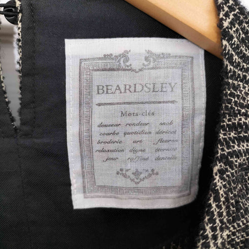 ビアズリー BEARDSLEY ウール ツイード コクーンワンピース レディース FREE