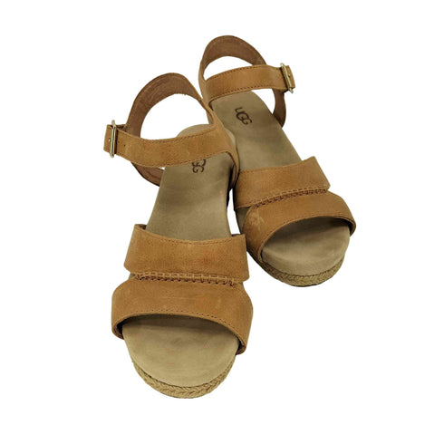 アグ UGG アンクルストラップ レザーウェッジ サンダル レディース JPN:23