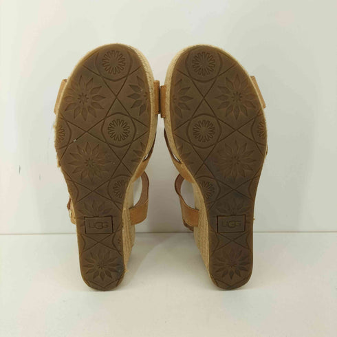 アグ UGG アンクルストラップ レザーウェッジ サンダル レディース JPN:23