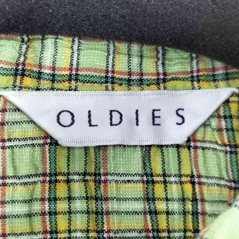 OLDIES シボ加工 S/S チェックシャツ レディース