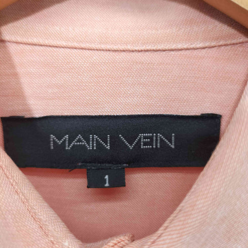 MAIN VEIN リネン マチ付 L/S シャツ メンズ JPN:1