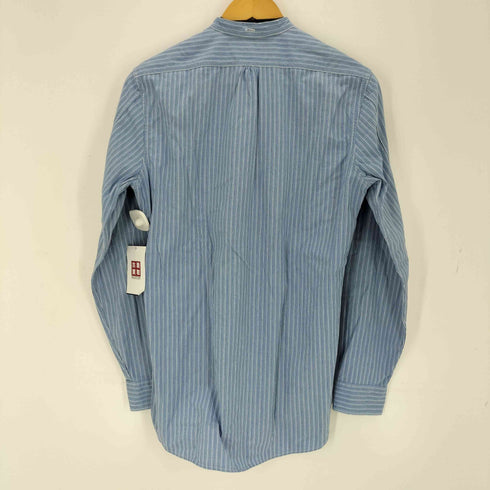 ダブルアールエルラルフローレン RRL RALPH LAUREN ストライプバンドカラーシャツ メンズ XS