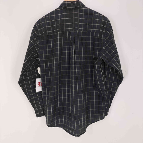 ヴァンヒューゼン VAN HEUSEN WRINKLE FREE ボタンダウンL/Sチェックシャツ メンズ S 14-14 1/2
