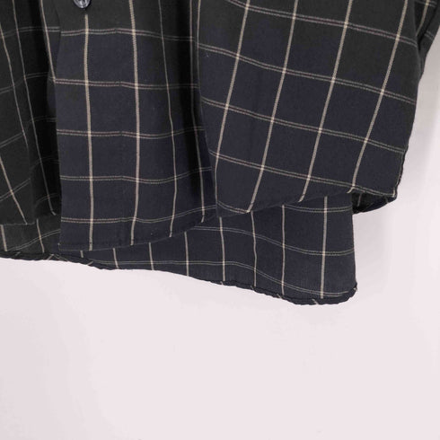ヴァンヒューゼン VAN HEUSEN WRINKLE FREE ボタンダウンL/Sチェックシャツ メンズ S 14-14 1/2