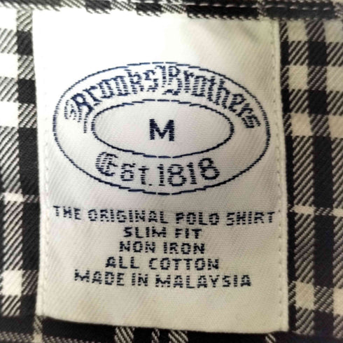 ブルックスブラザーズ BROOKS BROTHERS ボタンダウン チェックシャツ メンズ M