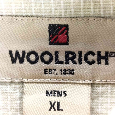 ウールリッチ WOOLRICH ワンポケット 半袖ボックスシャツ メンズ XL