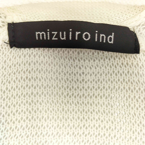 ミズイロインド mizuiro ind ドレープカーディガン レディース