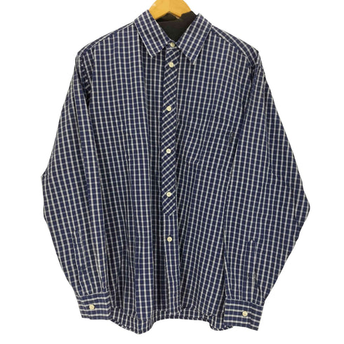 ステューシー Stussy 90S 紺タグ チェック 長袖シャツ メンズ M