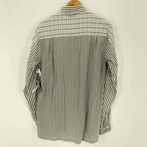 ステューシー Stussy チェック ストライプ柄切替 ボタンダウンシャツ メンズ M