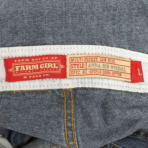 FARM GIRL ANNA BIB OVERALL デニム オーバーオール レディース L