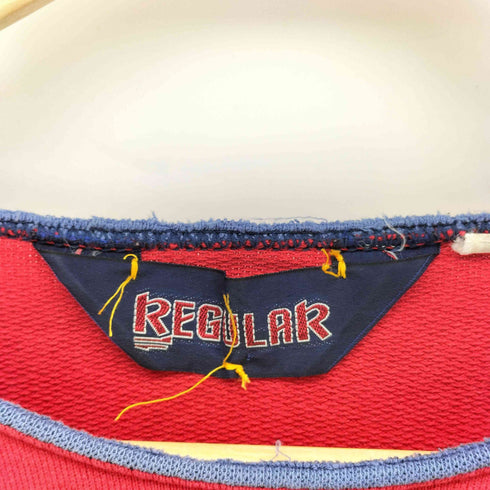 REGULAR ボーダー ダメージ ボートネック L/S Tシャツ 襤褸 メンズ import:L