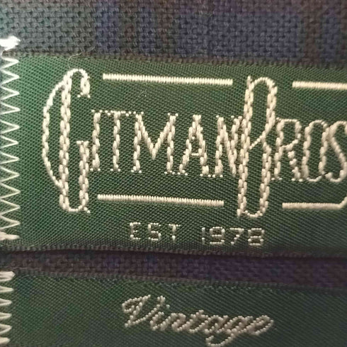 ギットマンブラザーズ GITMAN BROS. USA製 ボタンダウン チェックシャツ ブラックウォッチ メンズ 15