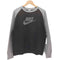 ナイキ NIKE 00S グレータグ スウッシュロゴ フロッキープリント ダメージ ラグランスリーブ スウェット メンズ import:M