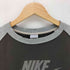 ナイキ NIKE 00S グレータグ スウッシュロゴ フロッキープリント ダメージ ラグランスリーブ スウェット メンズ import:M