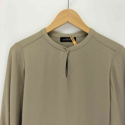 ユナイテッドアローズグリーンレーベルリラクシング UNITED ARROWS green label relaxing バンドカラーチュニックワンピース レディース