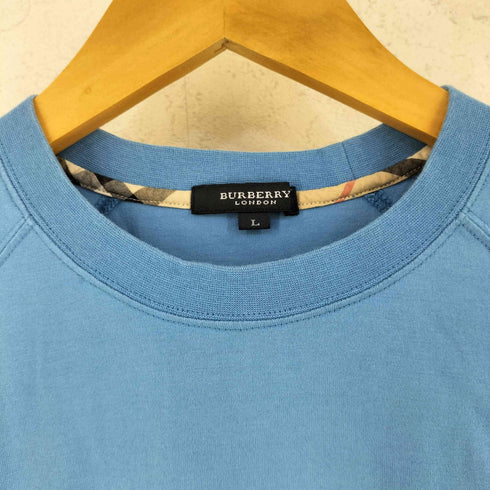 バーバリーロンドン BURBERRY LONDON ロゴ刺繍 ノバチェック ラグラン Tシャツ レディース L